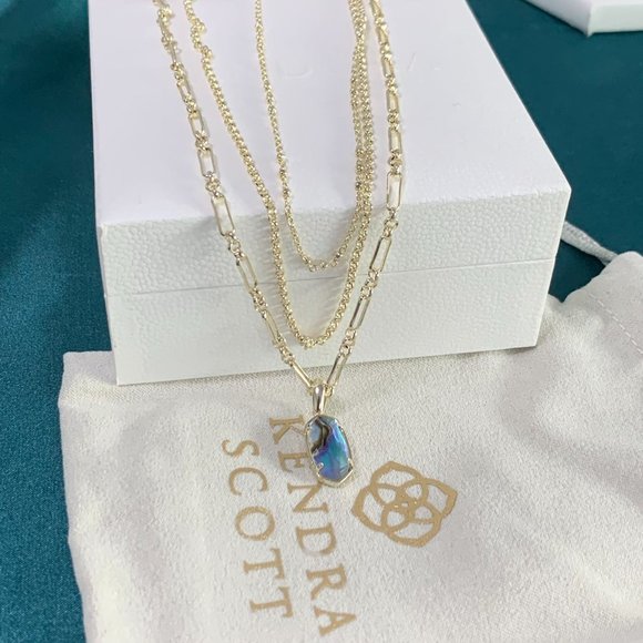 Kendra Scott Elisa Three-layer shell necklace collarbone chain Multi-layer - Picture 12 of 16